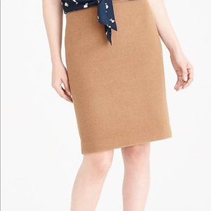 J. Crew camel pencil skirt
